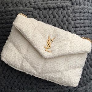 ‼️SOLD‼️YSL Mini LouLou Puffer Tweed 🤍